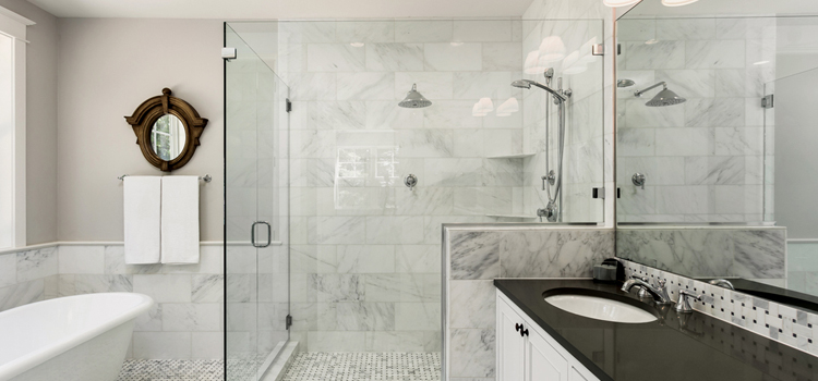 bathroom shower door installation in Windsor